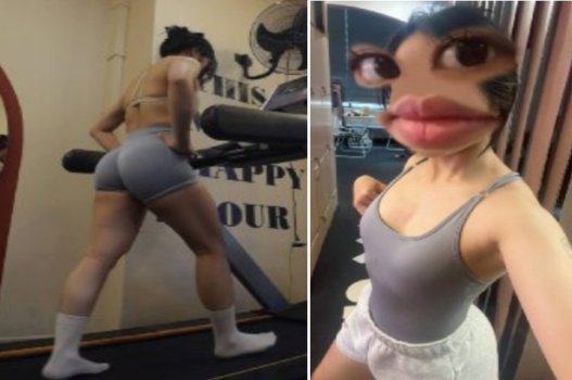 Gymer vòng mông lớn áp chế cậu nhỏ bé